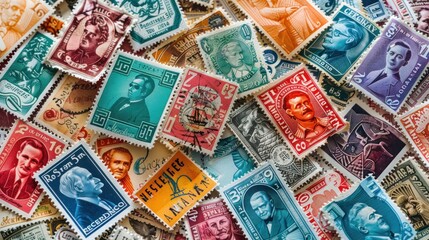 Collection of Vintage Postage Stamps