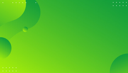 green color background. Fluid wavy shapes. Vector illustration