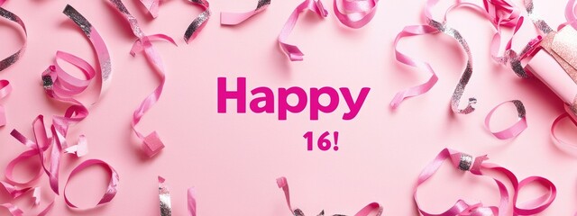 Sweet sixteen: text happy 16 years, the milestone birthday with joy and festivity, the transition from childhood to young adulthood with cherished memories, family, and friends