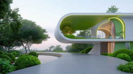 Futuristic Green Architecture Design