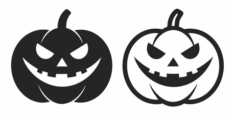 Pumpkin Icons for Halloween Decoration