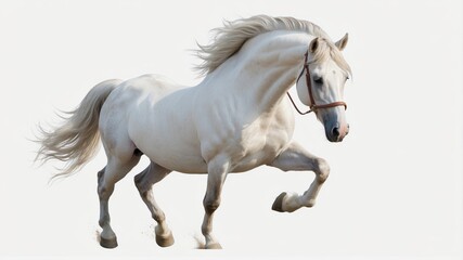 Fototapeta premium Elegant horse posed on a transparent background