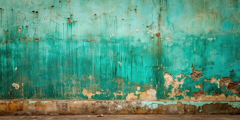Weathered teal wall background, weathered, teal, wall, background, textured, worn, distressed, rustic, aged, vintage