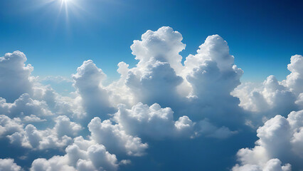 blue sky with clouds