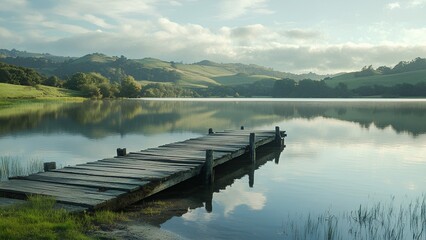 lake in the mountains
