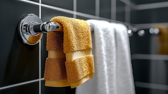 Pathogen-laden bathroom curtain hooks, germs, bathroom, showing unnoticed contamination points
