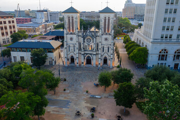 San Fernando Cathedral in downtown San Antonio, Texas, United States of America.