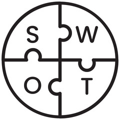 Bussines Development, SWOT Analysis Icon