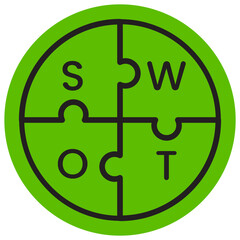 Bussines Development, SWOT Analysis Icon