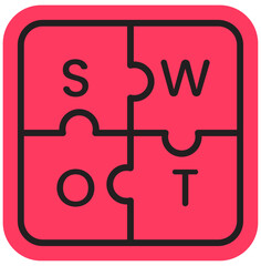Bussines Development, SWOT Analysis Icon