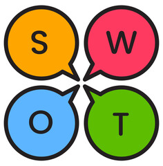 Bussines Development, SWOT Analysis Icon