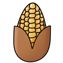 corn autumn painting harvest