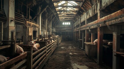 pig farm industry farming hog barn pork 