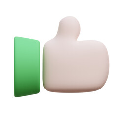 Like 3D Icon Illustration