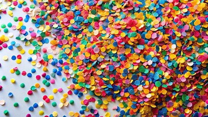 Colorful bright confetti isolated on background, celebration, party, festive, colorful, vibrant, cheerful, decoration, fun
