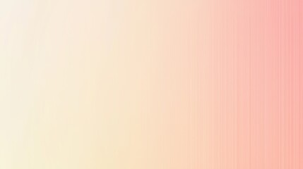Fototapeta premium Subtle vertical stripes add a touch of texture to this abstract background featuring a gradient of soft yellow and pink hues