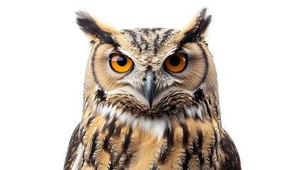 Fototapeta premium Close-up Portrait of a Eurasian Eagle Owl