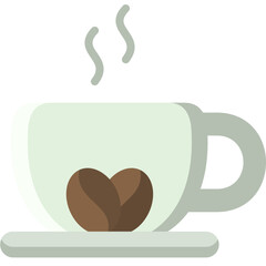 espresso icon illustration design with flat
