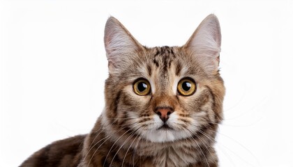 Fototapeta premium 猫のポートレート（cat portrait on white background） 