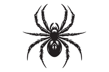 spider silhouette vector illustrator