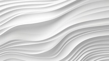 Obraz premium Abstract white background with curved lines.