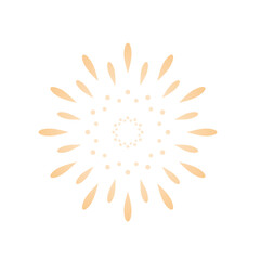 シンプルな打ち上げ花火のイラスト