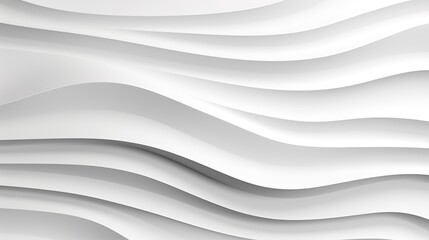 Obraz premium Abstract white background with flowing curves.
