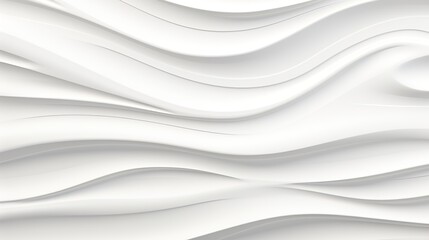 Obraz premium Abstract white background with flowing, wavy lines.