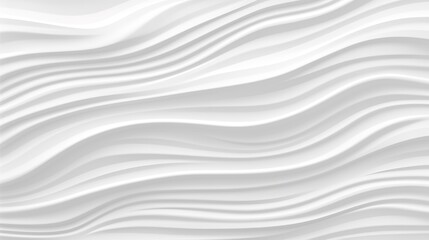 Obraz premium Abstract white background with flowing, wavy lines.