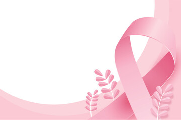 pink October. Month of awareness and fight against breast cancer.