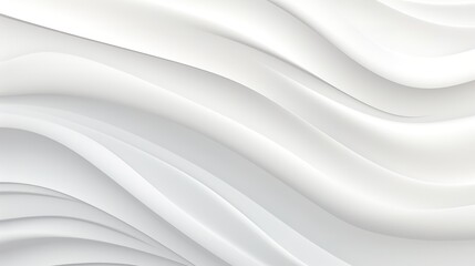 Abstract white background with soft waves.