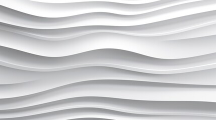 Obraz premium Abstract white background with wavy layers.