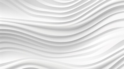 Obraz premium Abstract white background with wavy lines.