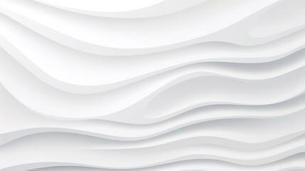 Obraz premium Abstract white background with wavy lines.