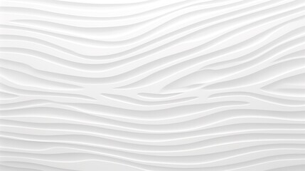 Obraz premium Abstract white background with wavy lines.