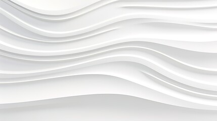 Obraz premium Abstract white background with wavy lines.