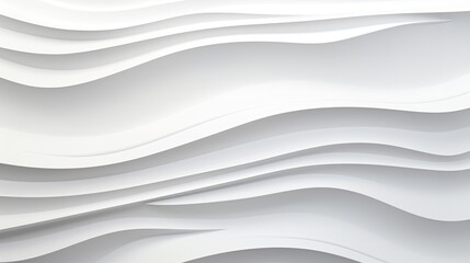 Obraz premium Abstract white background with wavy lines.