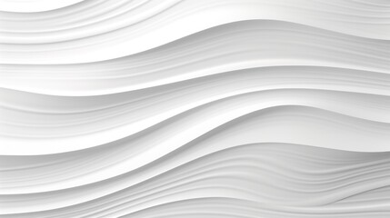 Obraz premium Abstract white background with wavy lines.
