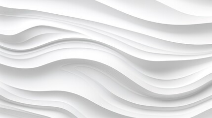 Obraz premium Abstract white background with wavy lines.