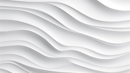 Obraz premium Abstract white background with wavy lines.