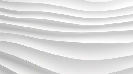 Obraz premium Abstract white background with wavy lines.