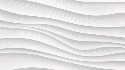 Obraz premium Abstract white background with wavy lines.