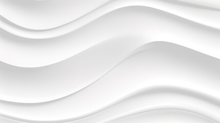 Obraz premium Abstract white background with wavy lines.