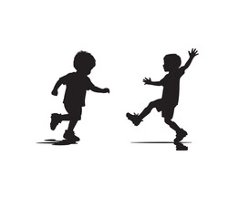 skateboarder silhouette vector