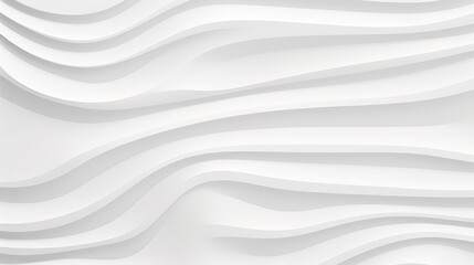 Fototapeta premium Abstract white background with wavy lines.