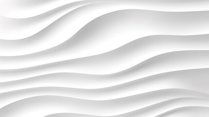 Obraz premium Abstract white background with wavy pattern.