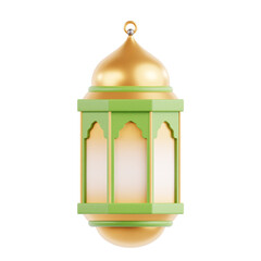 Islamic Lantern 3D Icon Illustration