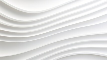 Fototapeta premium Abstract white curved lines background.