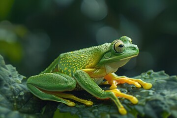 Naklejka premium Green tree frog