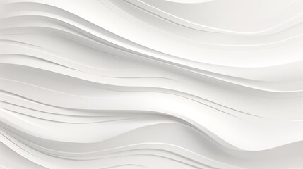 Obraz premium Abstract white flowing curves background.